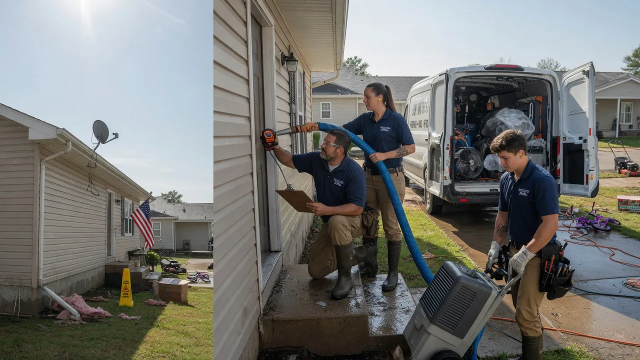 Ceiling Water Damage Restoration in Whittington, IL near me